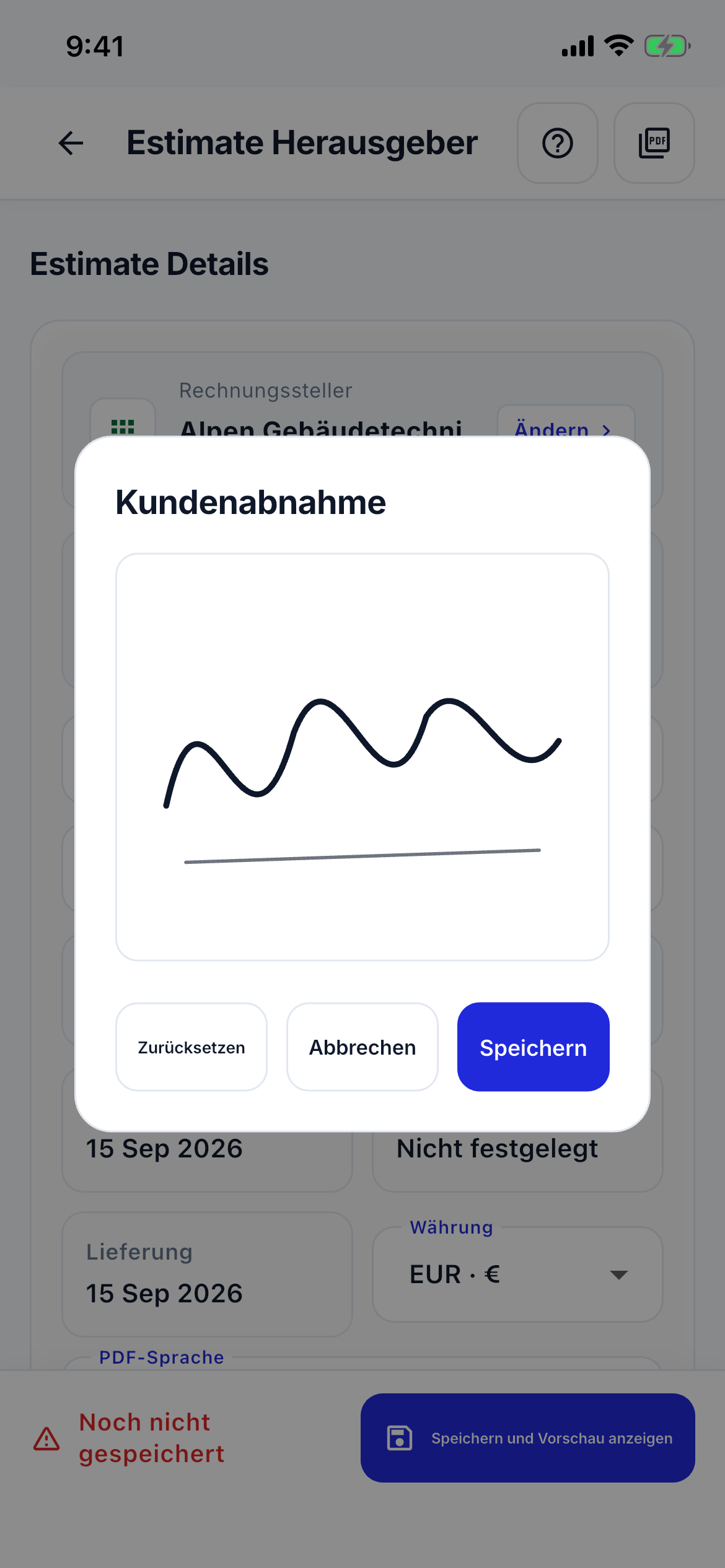 Payment QR and signature screenshot