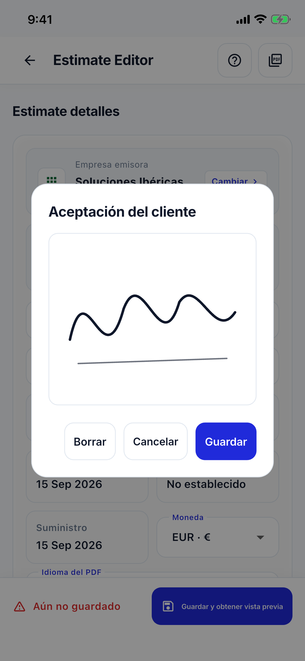 Payment QR and signature screenshot