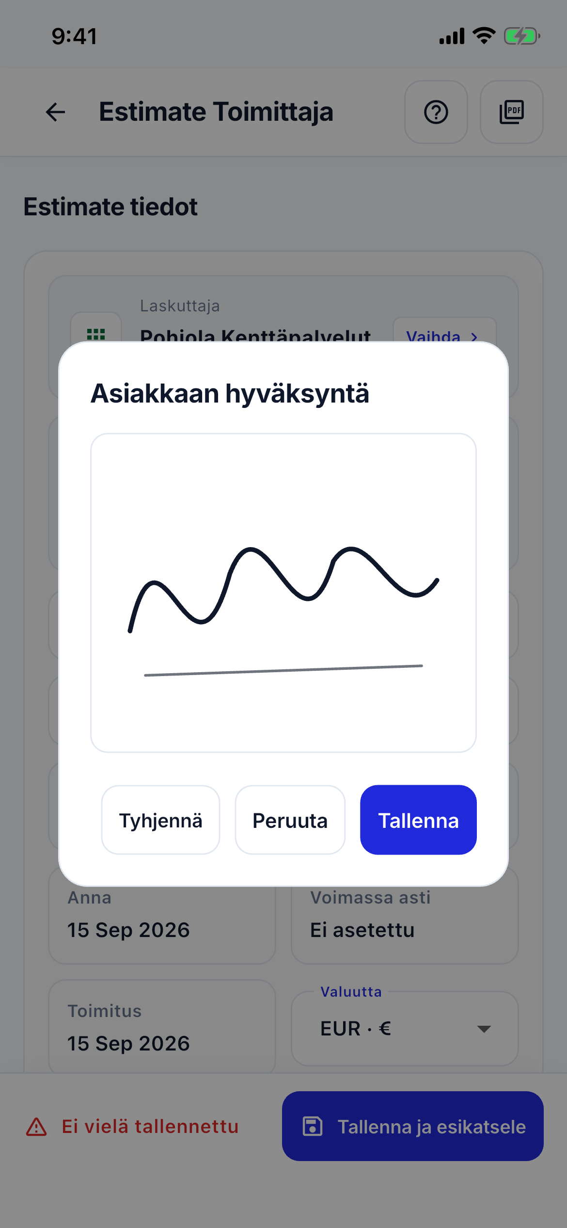Payment QR and signature screenshot