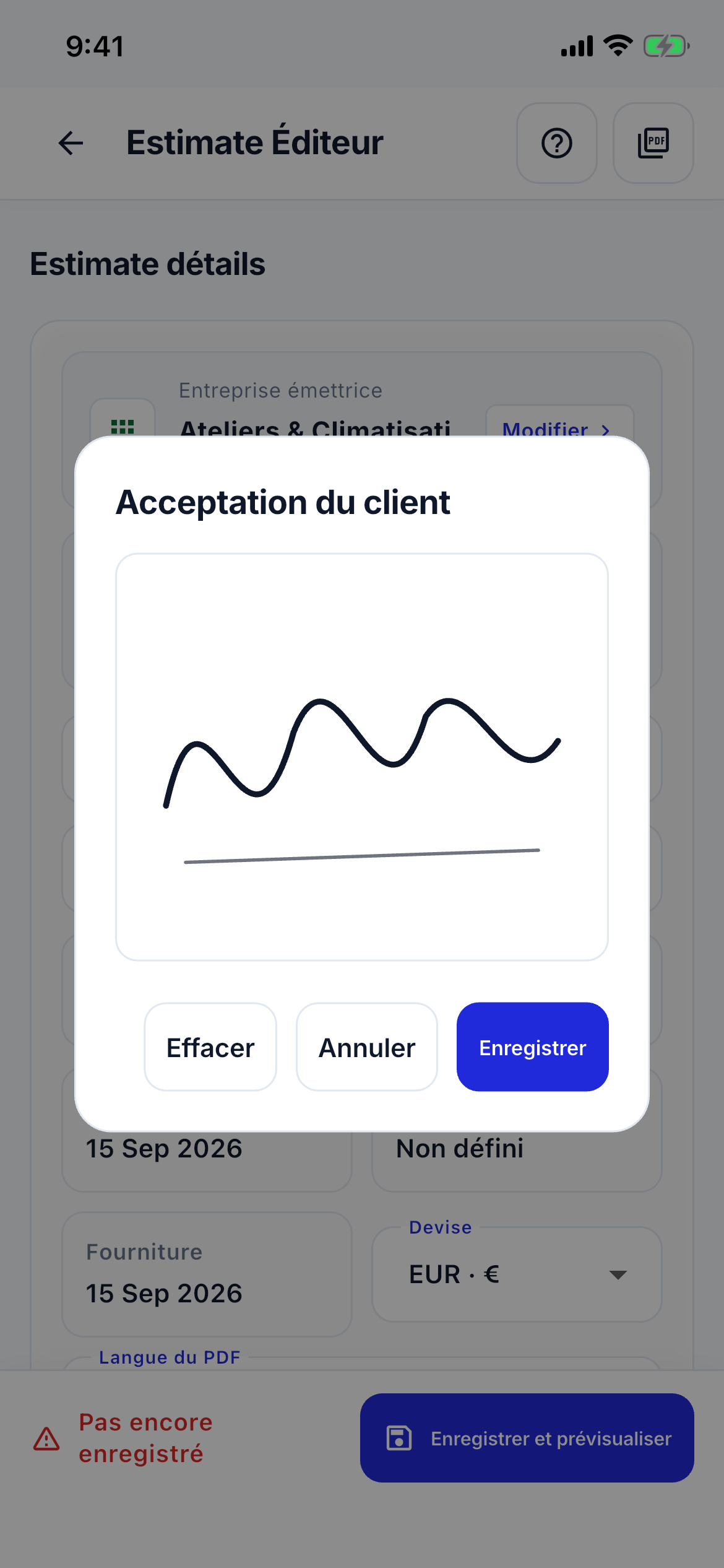 Payment QR and signature screenshot