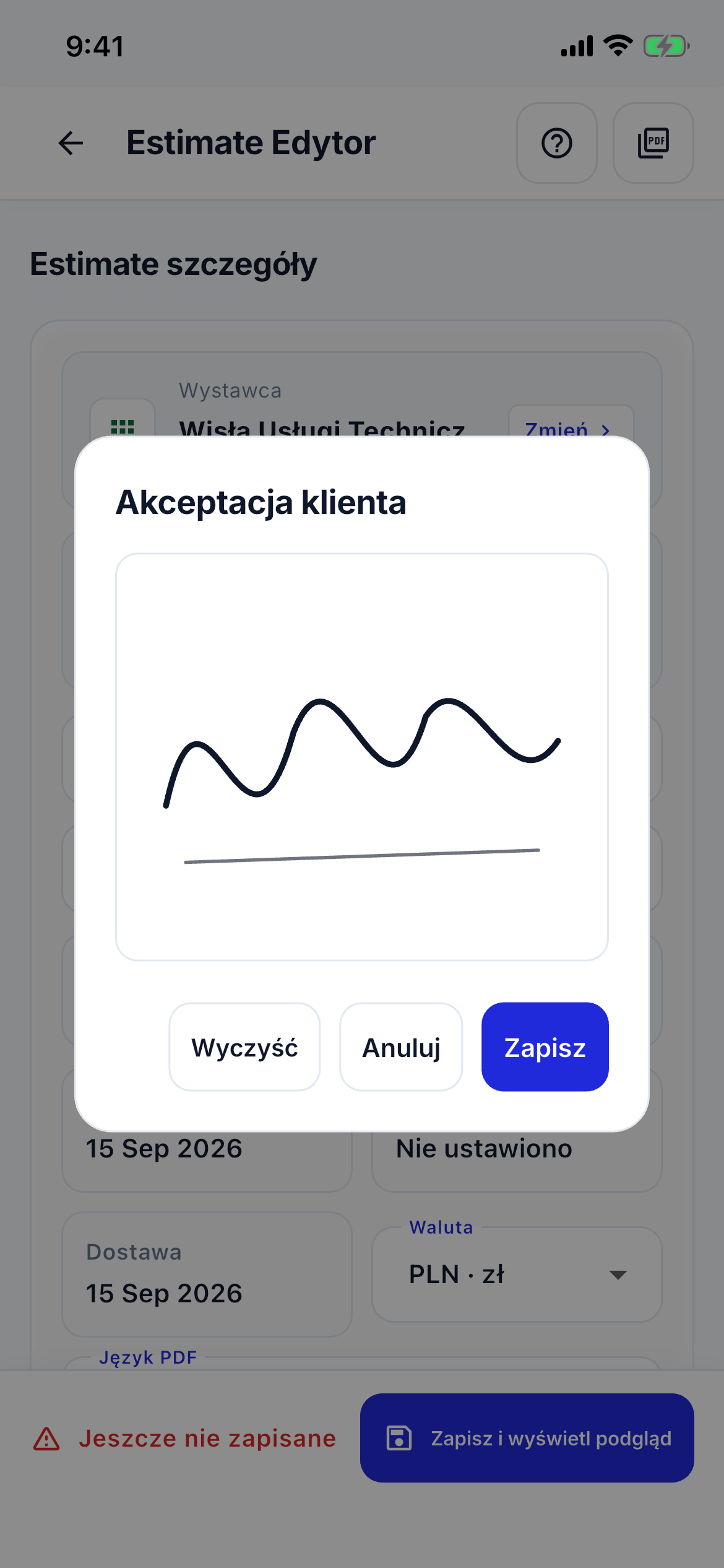 Payment QR and signature screenshot