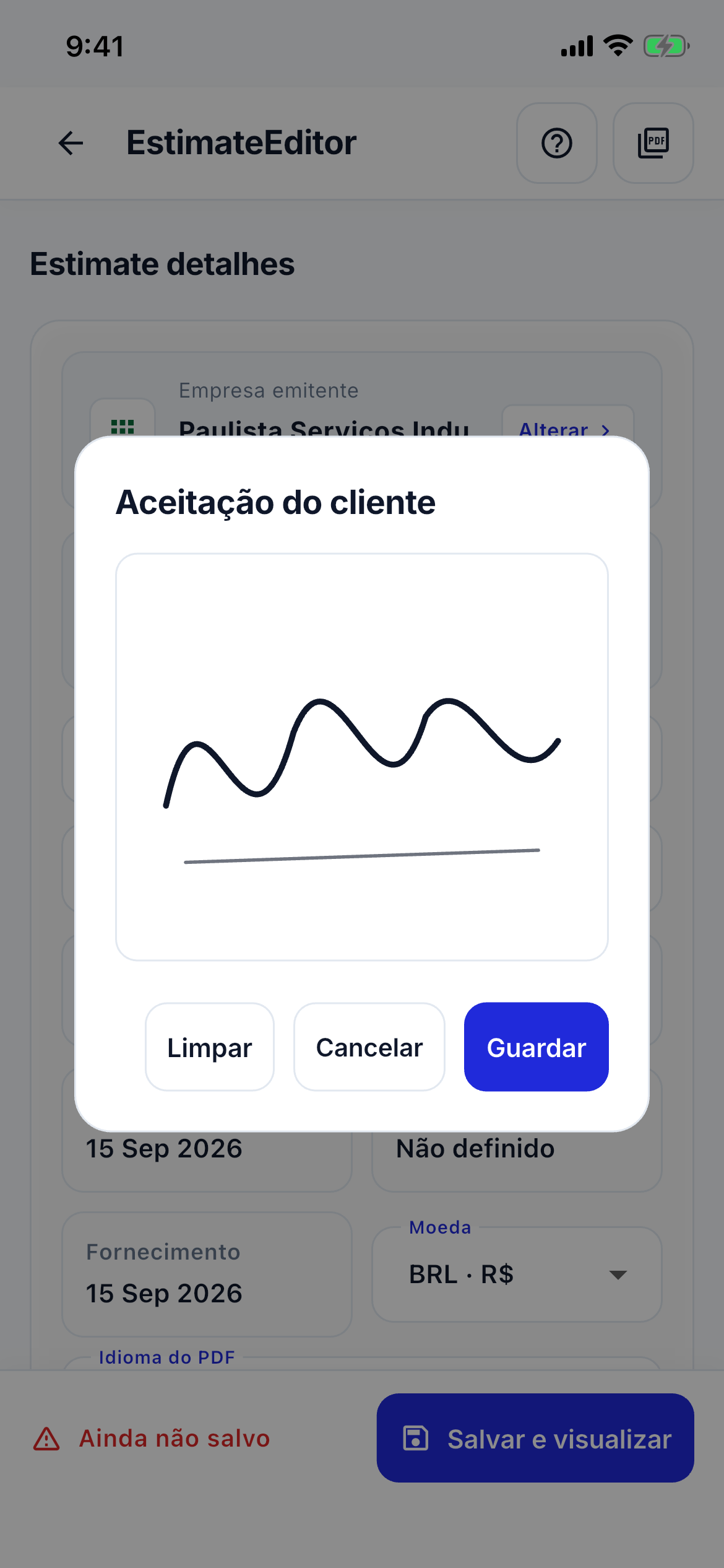 Payment QR and signature screenshot