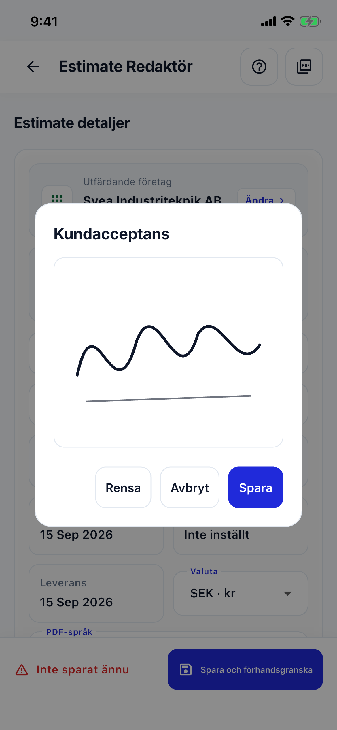 Payment QR and signature screenshot